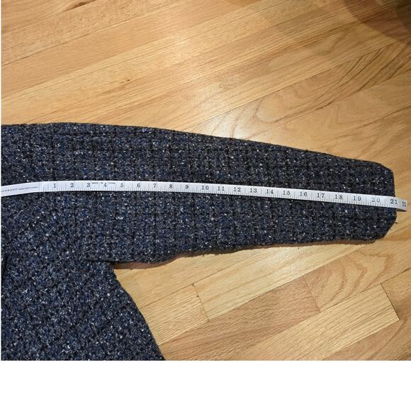 VTG Billi by Billycoat short peacoat gray tweed with shoulder pads S/M - Picture 10 of 11